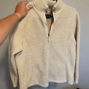 lands end, fuzzy pullover